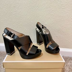 Michael Kors Sedgwick Sling Black Sandal